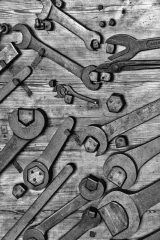 Fotografía artística de detalles llaves fijas