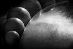 Fotografía artística de detalles esferas luces y contrastes