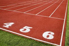 Pistas atletismo 4 5 6. Fotografía artística de detalles
